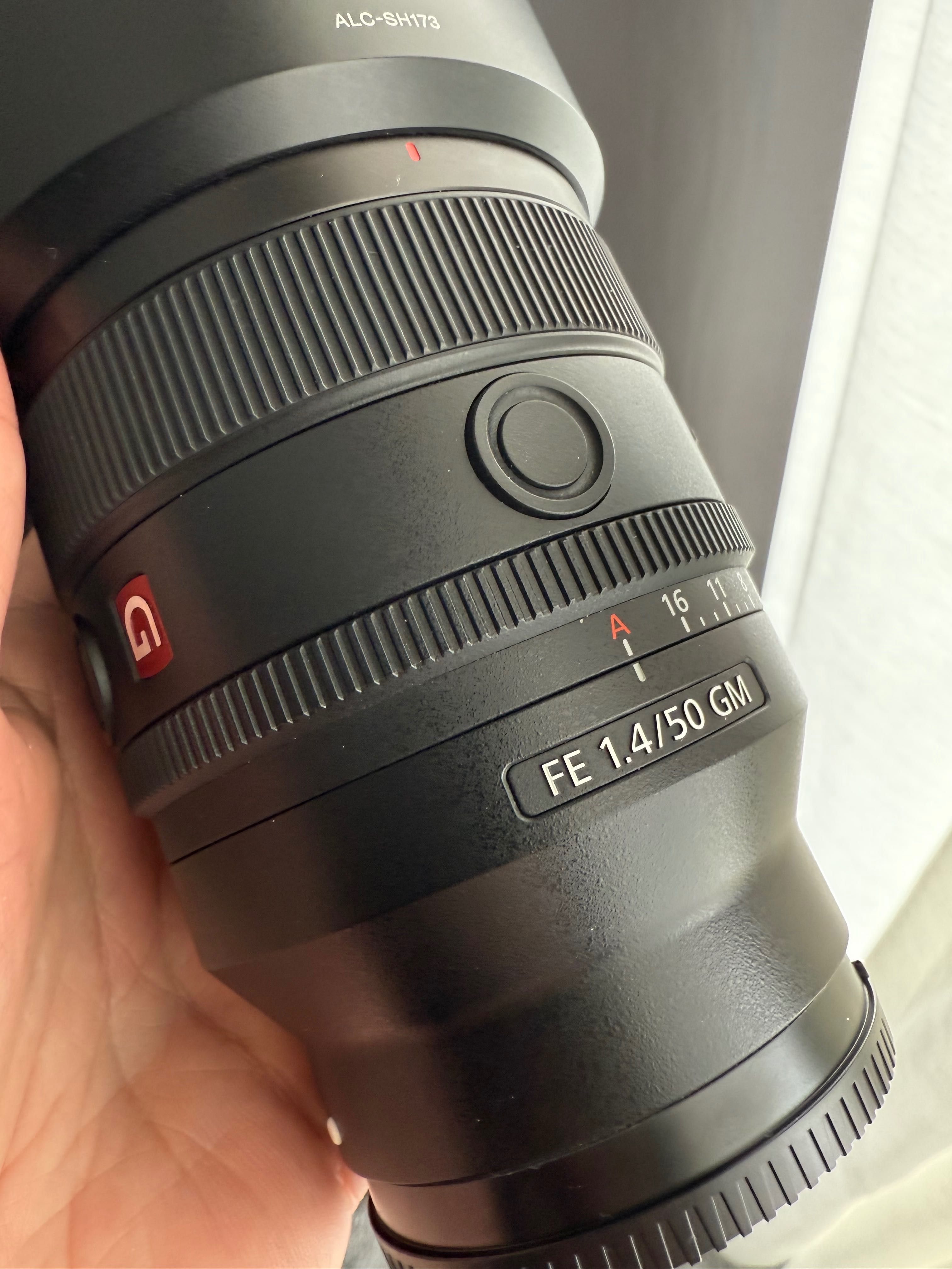 Sony 50mm 1.4 G Master semi nova ainda com garantia
