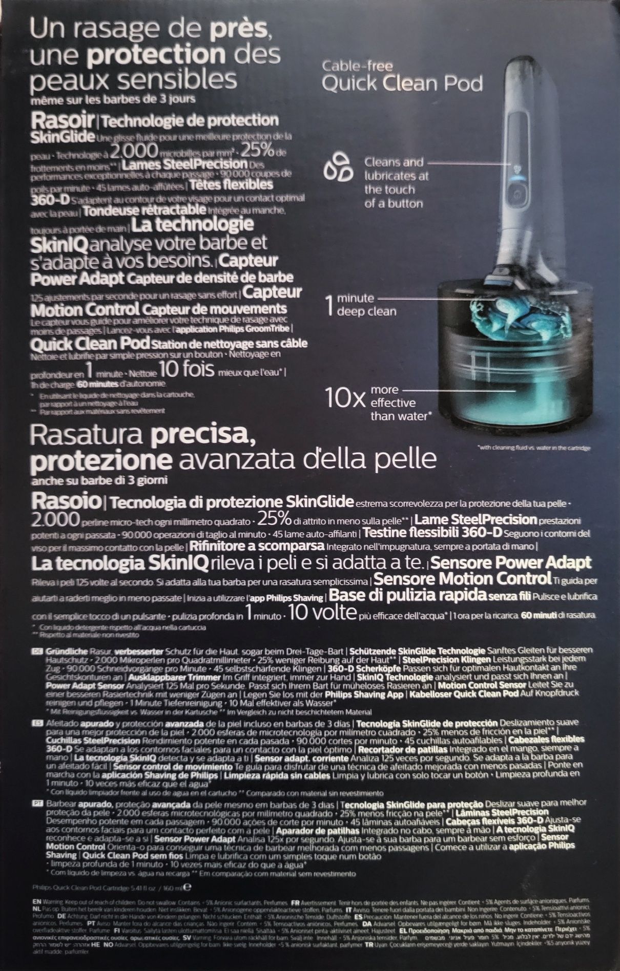 Máquina de barbear nova PHILIPS Série 7000