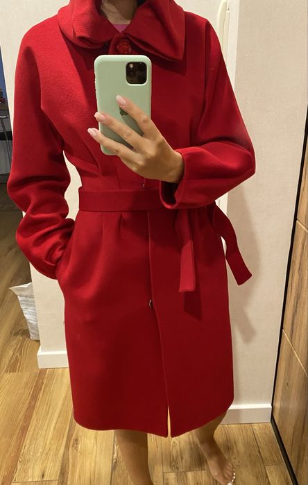 Пальто з натуральної вовни delcorso luxury