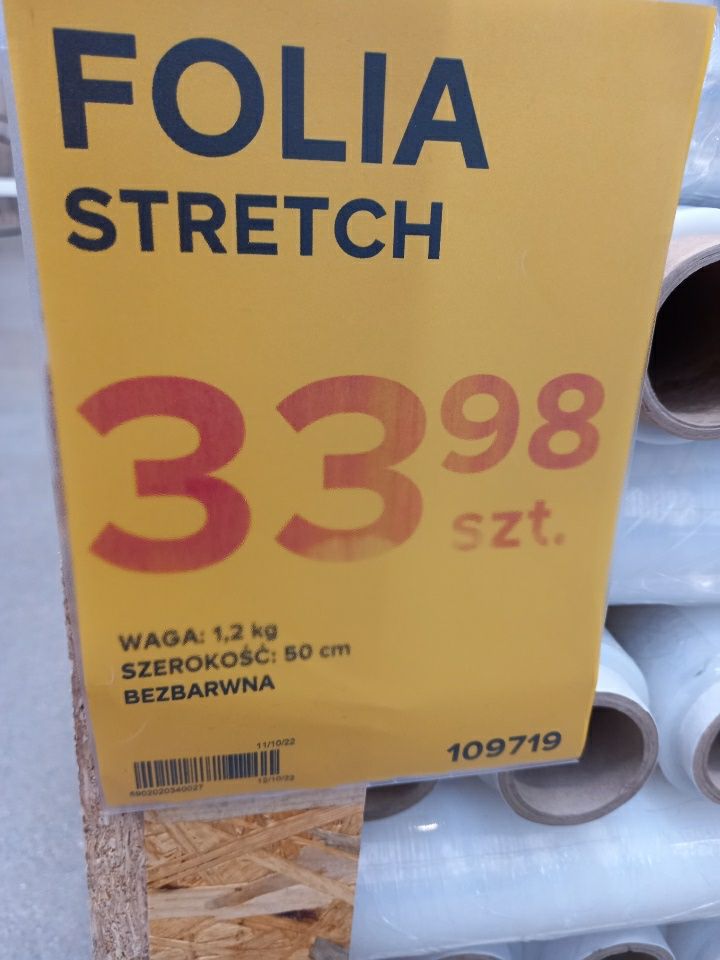 Folia strecz---wyprzedaż plus taśma Gratis---Okazja,Łódź