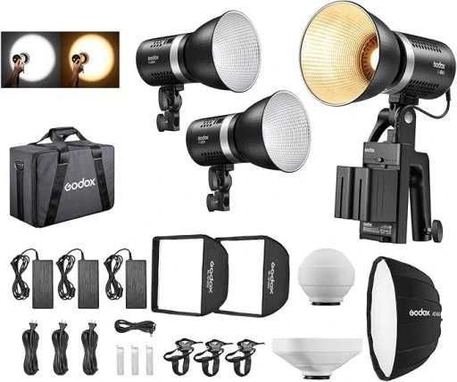 Godox ML30 ML30BI 40 W światło LED zestaw trzech świateł Godox ML-KIT2