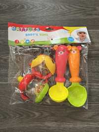 Набір брязкалець іграшки для найменших гризунець детские погремушки