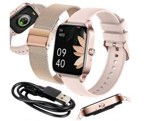 Smartwatch zegarek srebrny