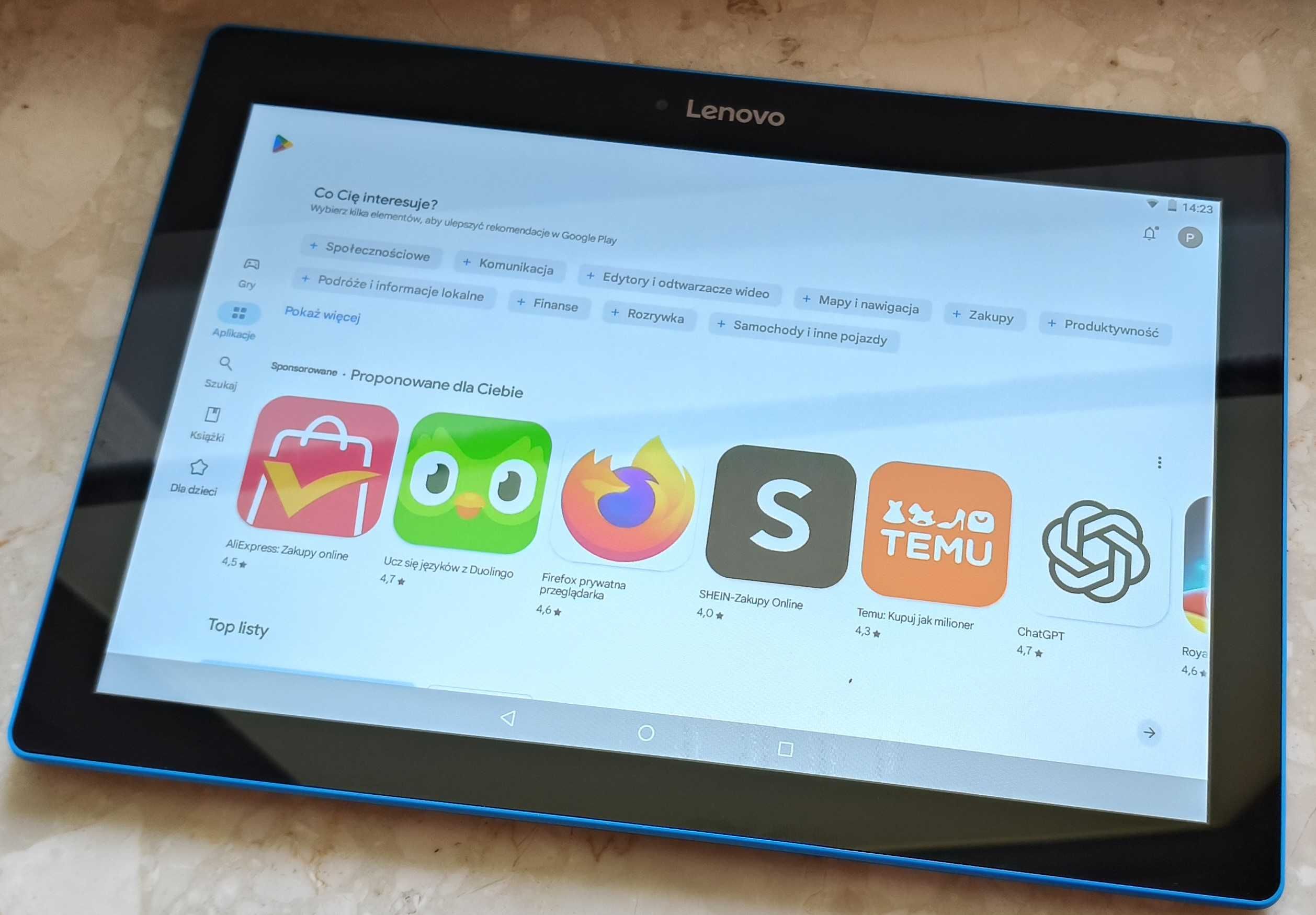 Tablet Lenovo TAB 10 TB-X103F 10,1" 1GB/16GB + etui otwierane skórzane