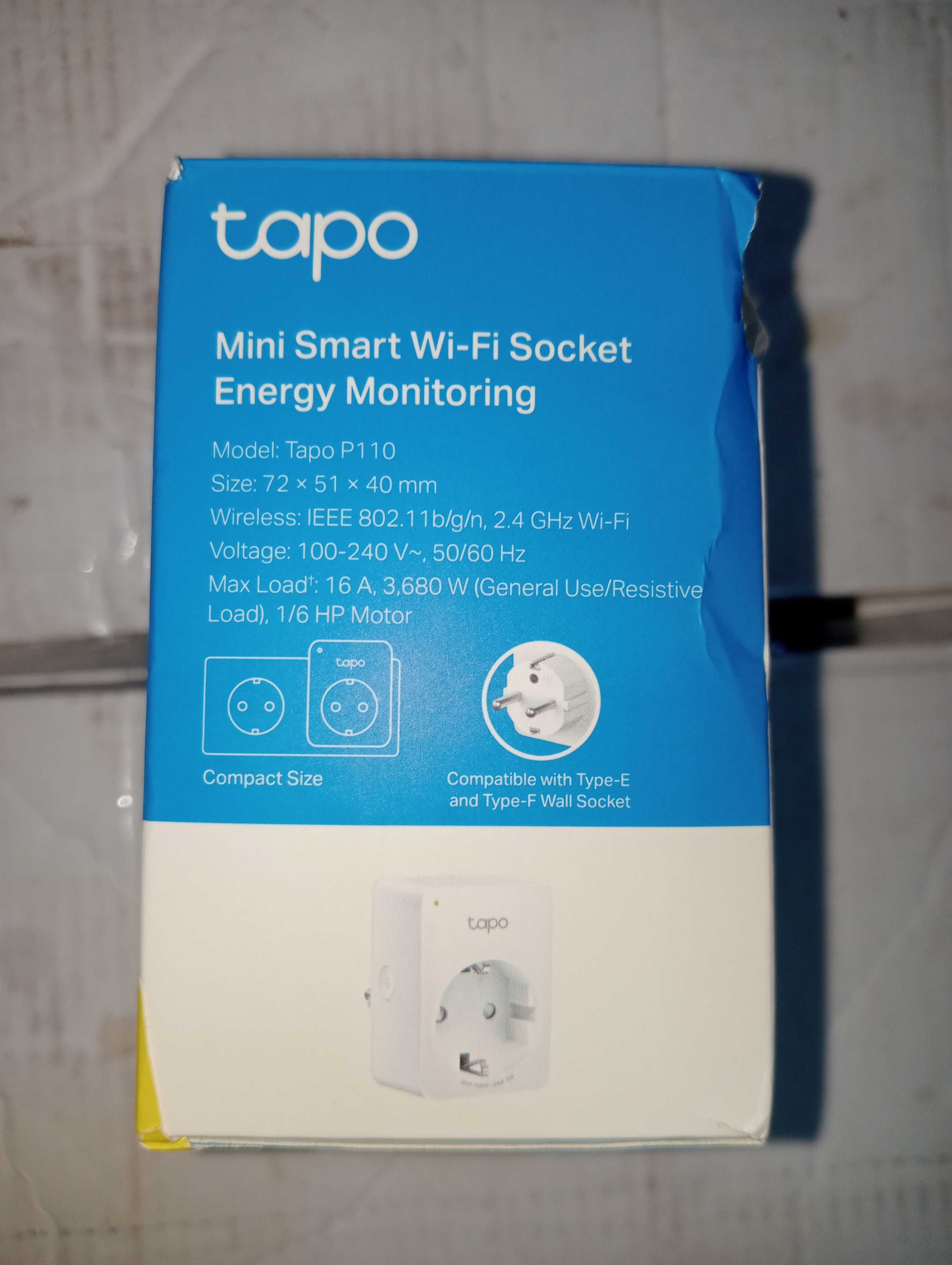 Tapo inteligentne gniazdko Wi-Fi z do monitorowania zużycia energii