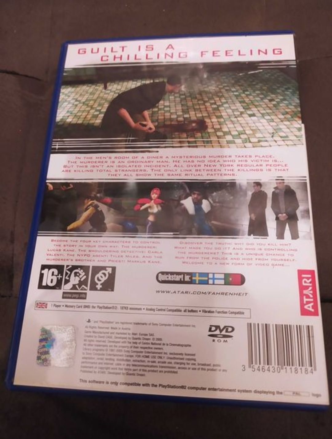 Fahrenheit Playstation 2

Caixa
CD
Manual

Entrega em mão em Alverca d