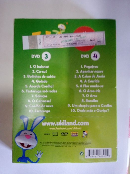 Pack DVD Uki, 3 e 4, (selado)