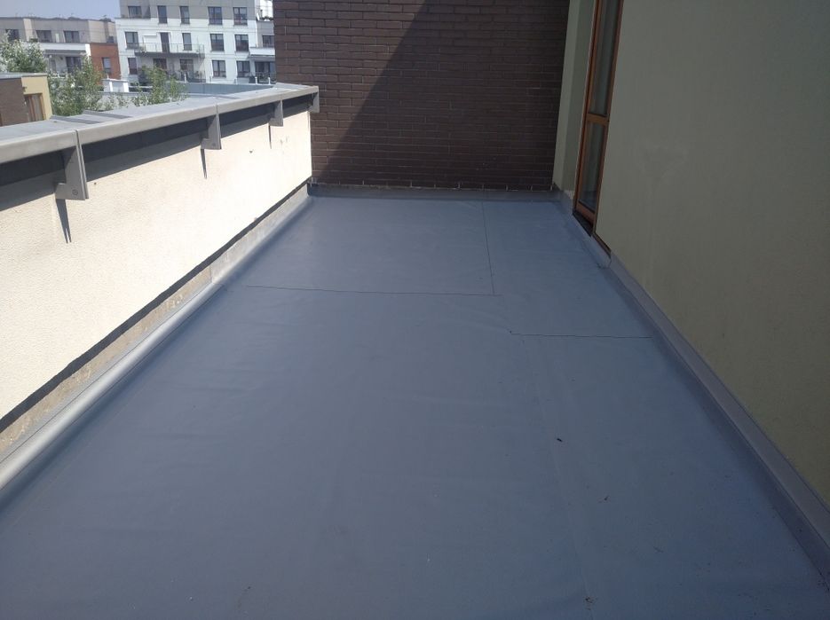 Dach płaski membraną Pvc/Pcv