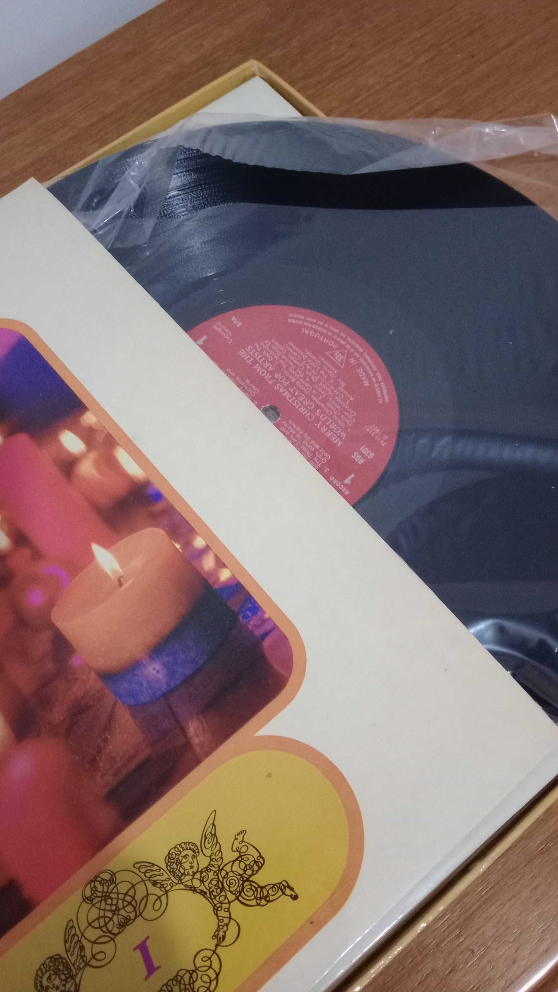 Album com discos de vinil
