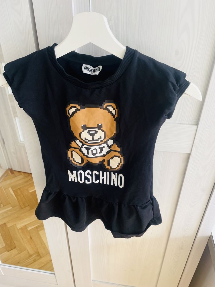 Moschino toy piekna sukienka dla dziewczynki 104