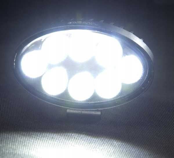 Lampa robocza 2 sztuki diodowa elipsa led 12/24 ciągnik bus