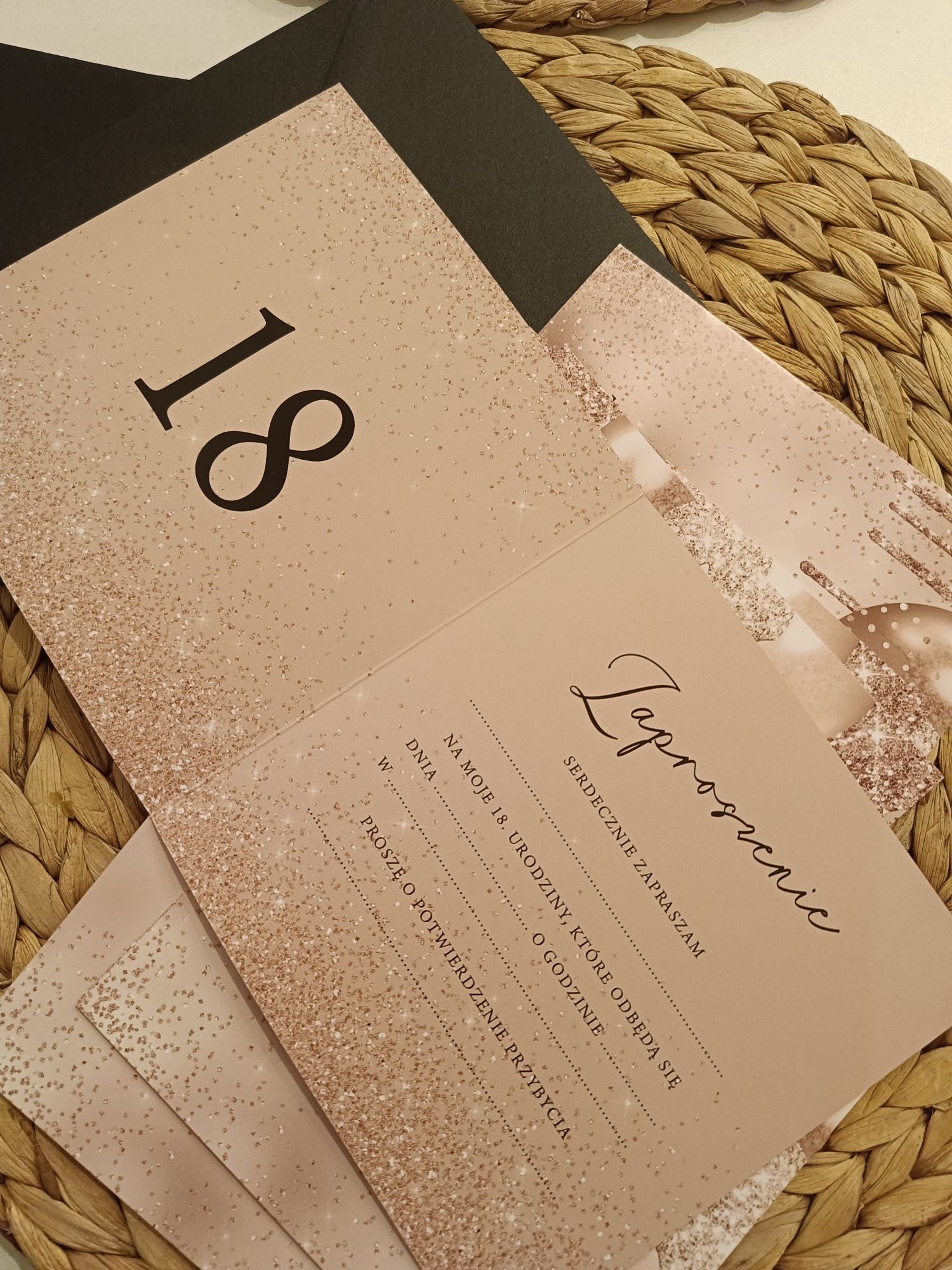 Zaproszenia Glamour na 18 tke
