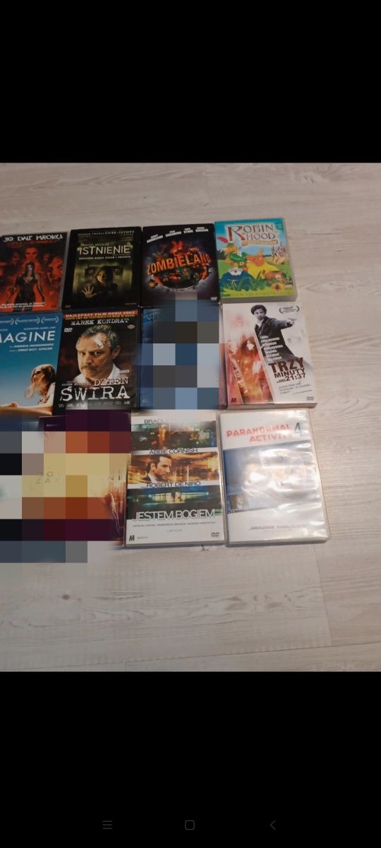 Filmy na DVD zestaw