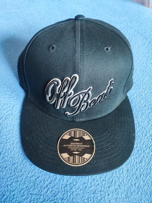 Czapeczka z daszkiem snapback czarna OFF BEAT Authentic Headwear Nowa