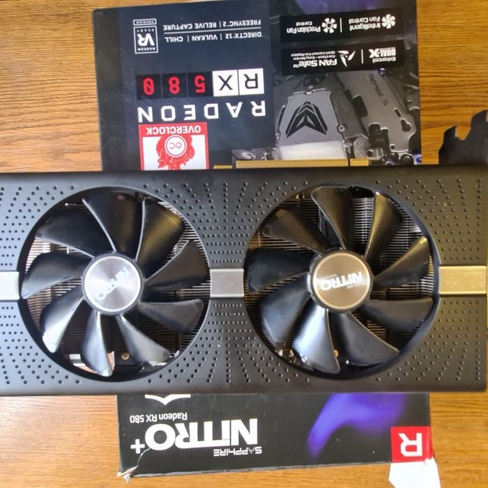 Sapphire RX580 nitro+ холодна