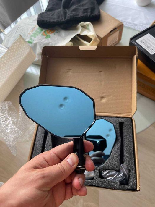 Дзеркала на мотоцикл, універсальні (алюмінієві, якісні)