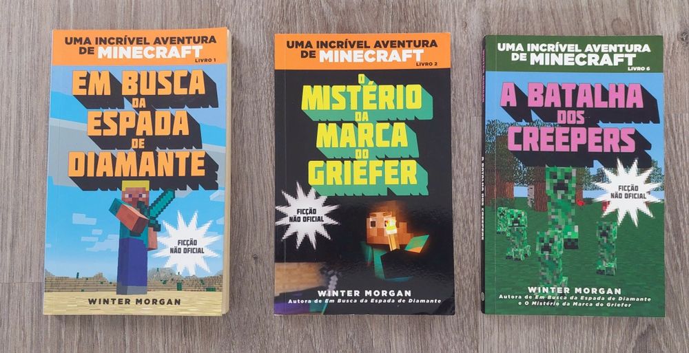 Livros Uma incrível aventura de Minecraft