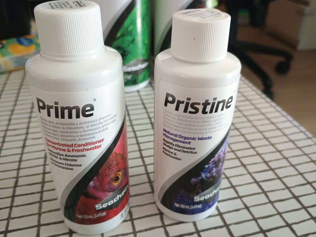 Seachem Prime 100ml i Pristine 100ml, nowe