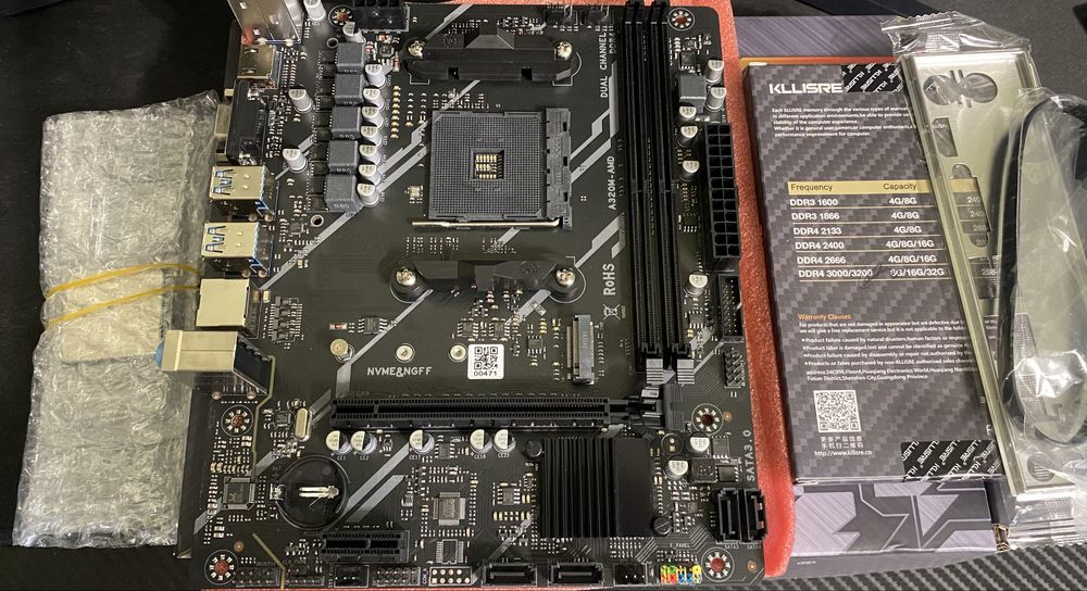 Новий комплект ryzen 5 2600 + 16 ram 3200 + a320 am4