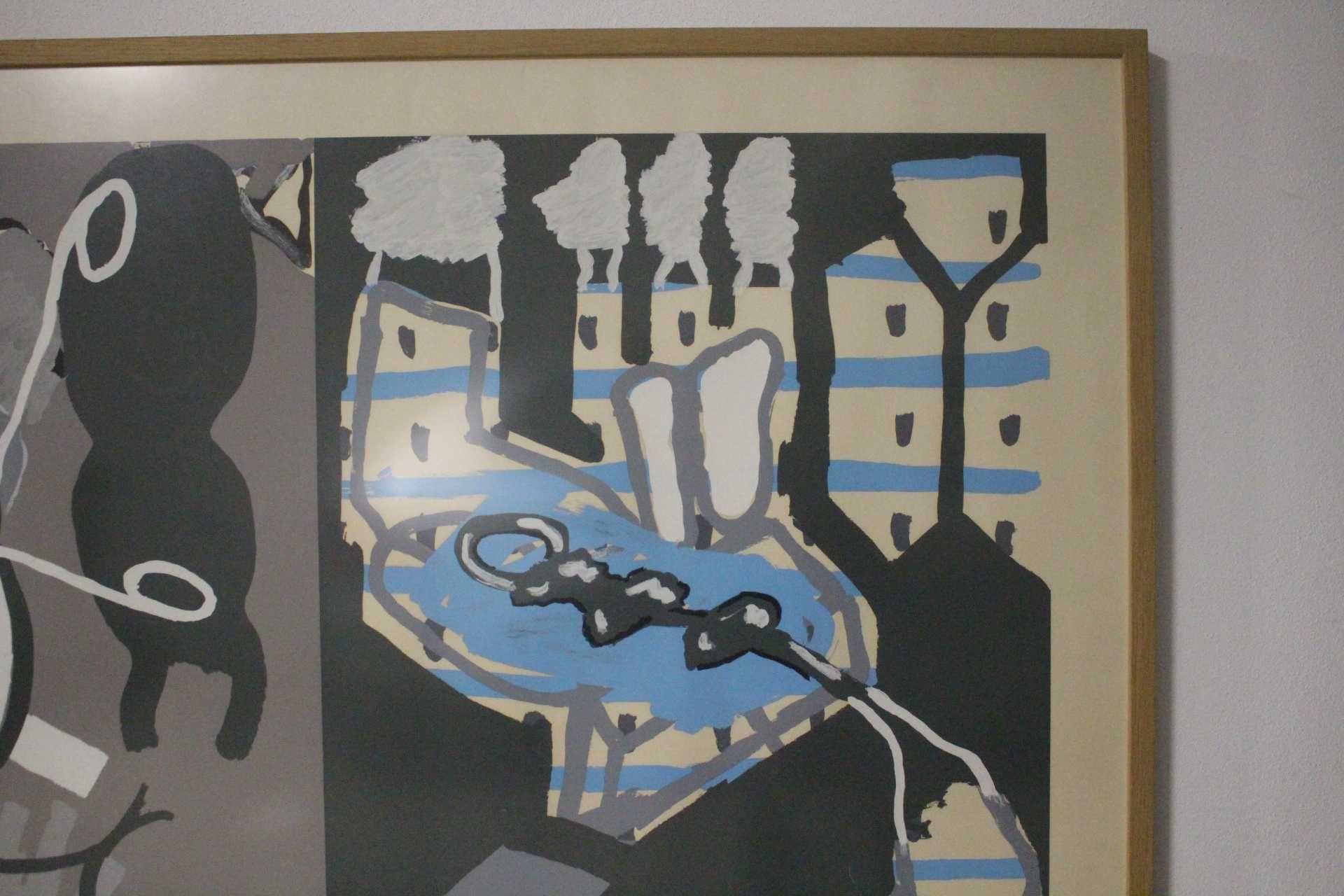 Serigrafia rara Luís Gordillo de 1983