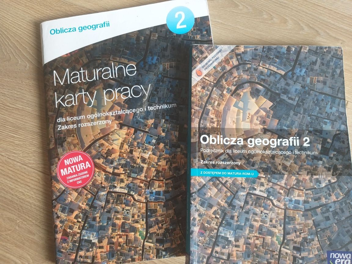 Oblicza geografii 2 zakres rozszerzony plus karty pracy