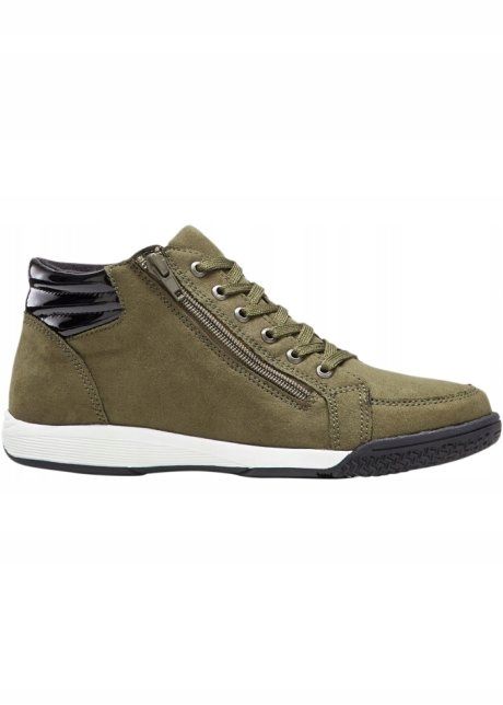 B.P.C wysokie sneakersy czarno-oliwkowe r.37