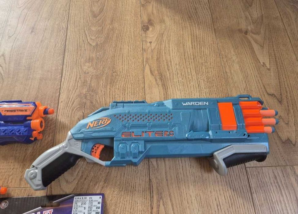 Zestaw nerf 3 szt i dodatkowe strzałki