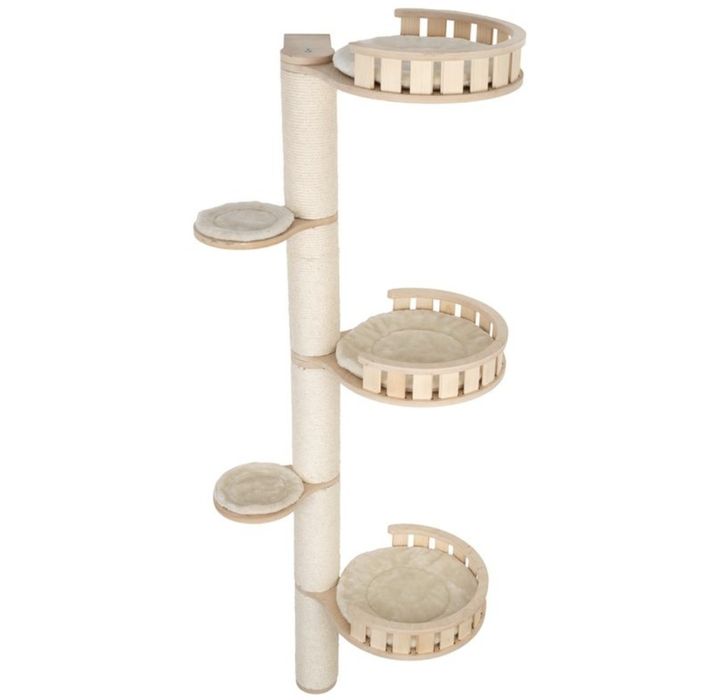 Kremowy drapak na ścianę Natural Paradise - Azalea - drewno, sizal