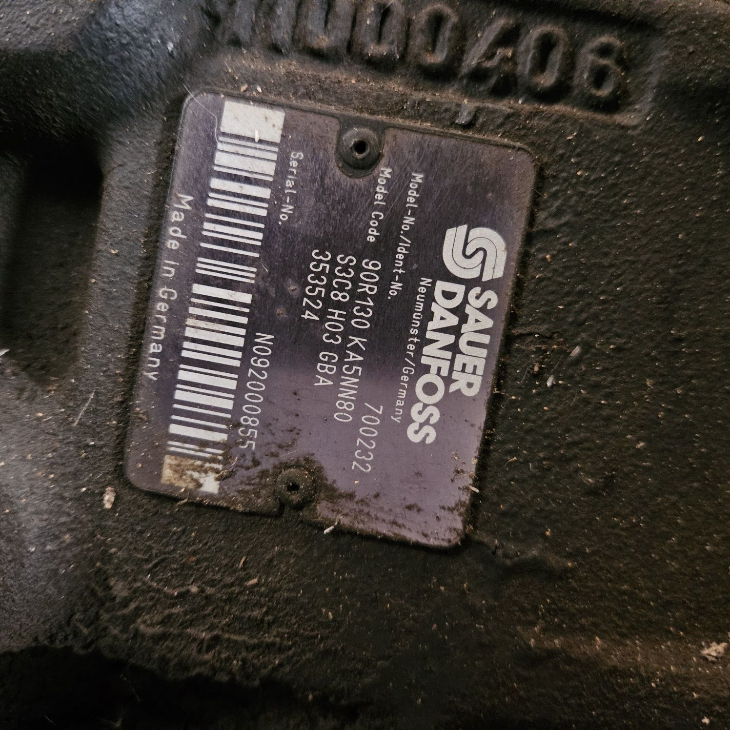 Hydrostat Sauer Danfoss, pompa jazdy