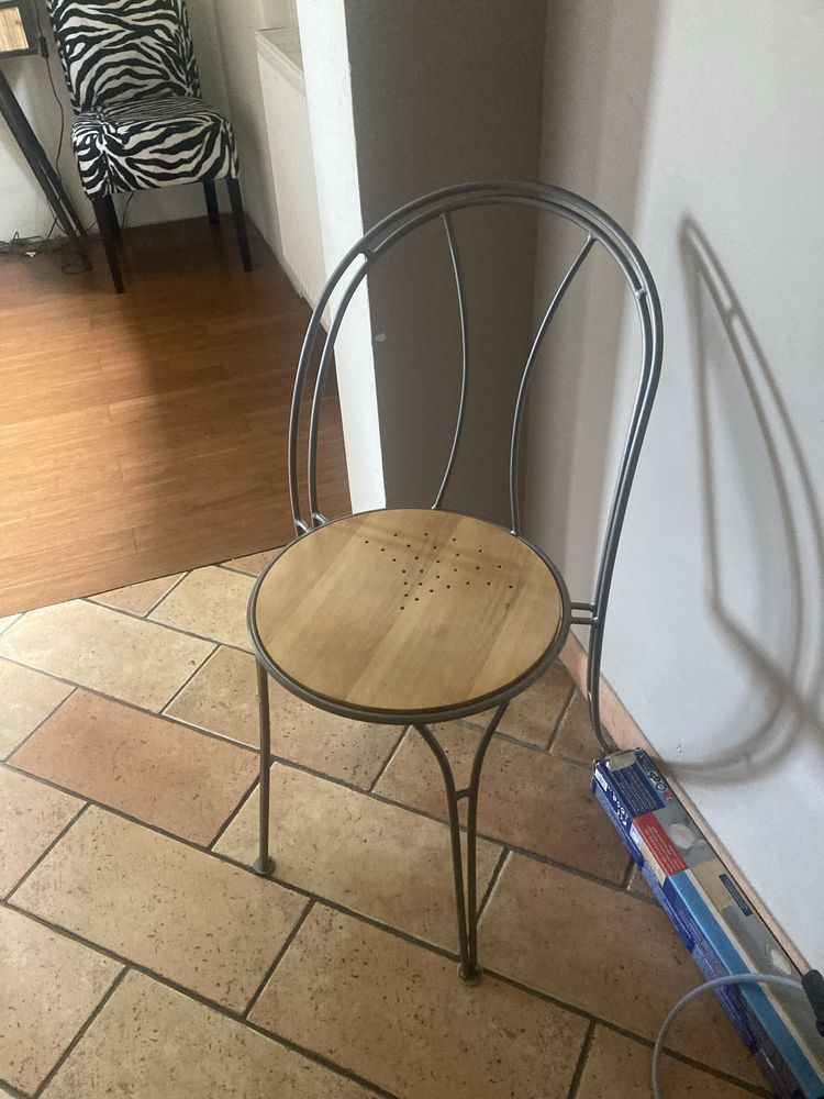krzeslo stylowe industrialne metal  Ikea