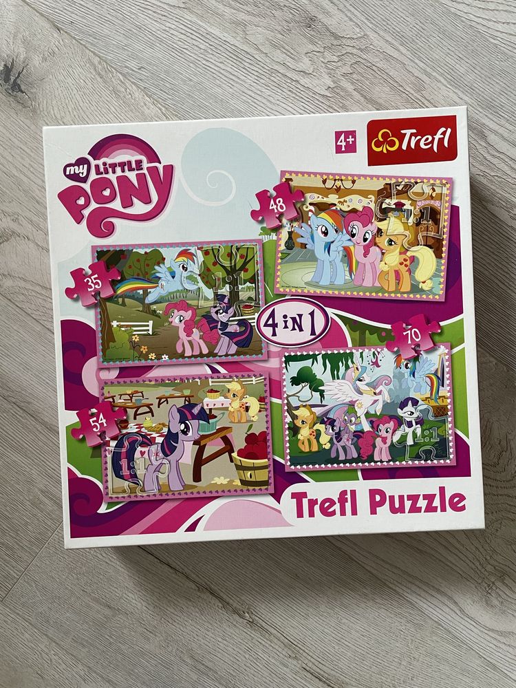 Puzzle + książka  My little pony