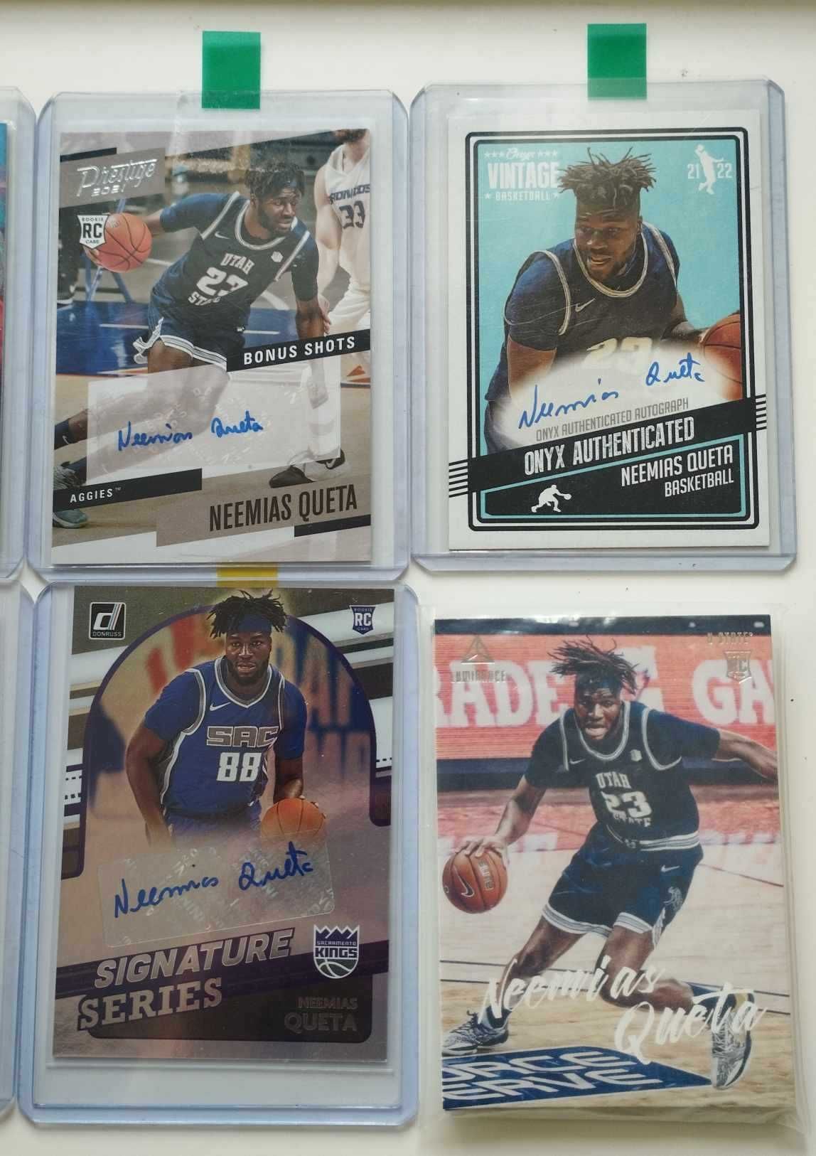 Cartas Rookie Neemias Queta NBA Panini & Donruss (Com Assinaturas)