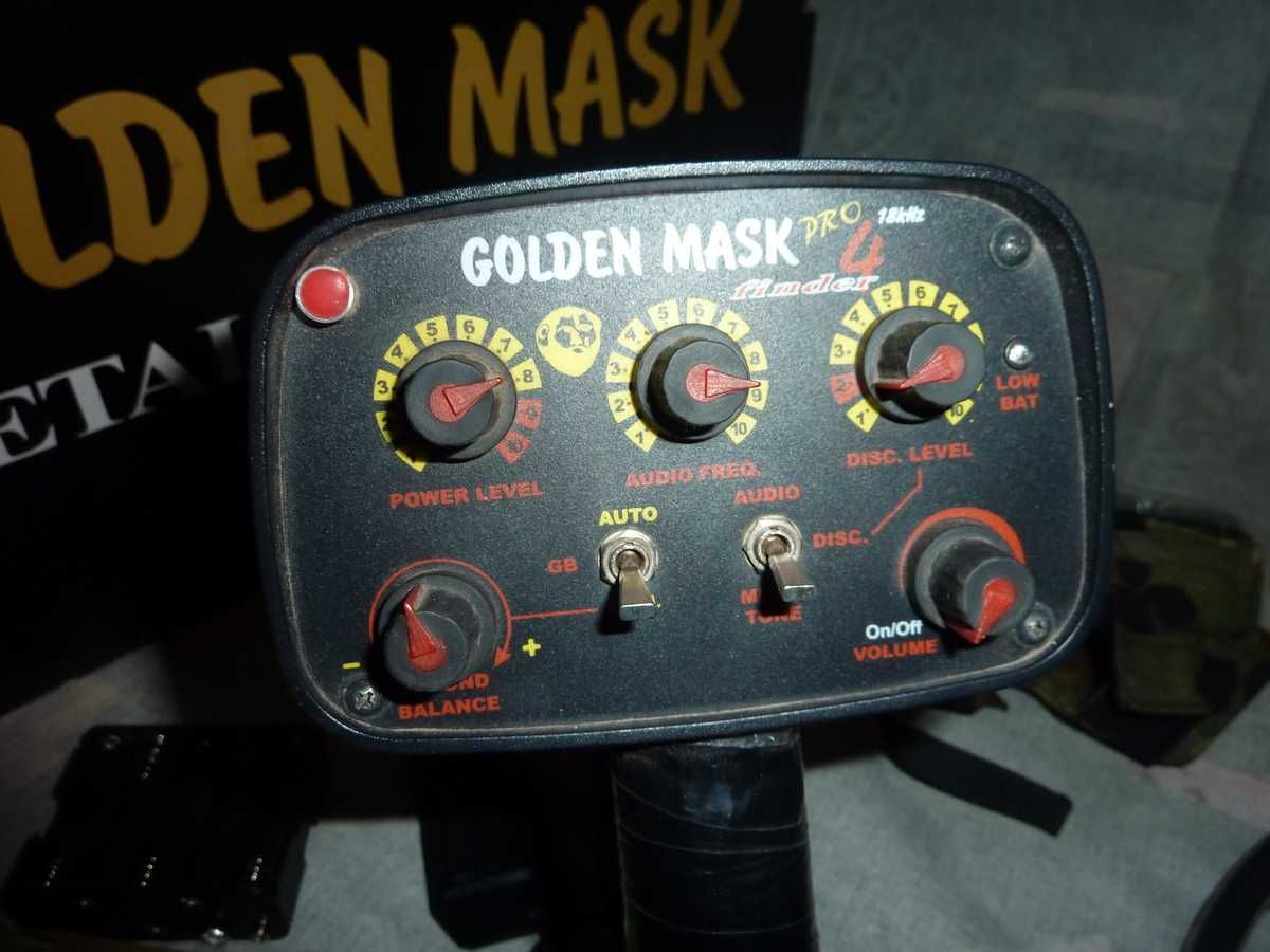 металошукач-Golden Mask 4 Pro (18 kHz) катушка Spider +навушники