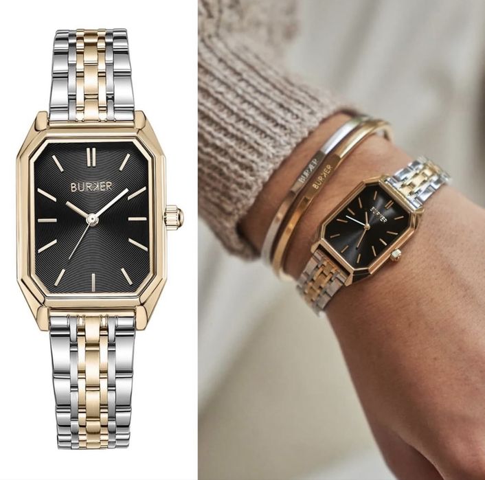 Годинник Isabel Gold Silver black