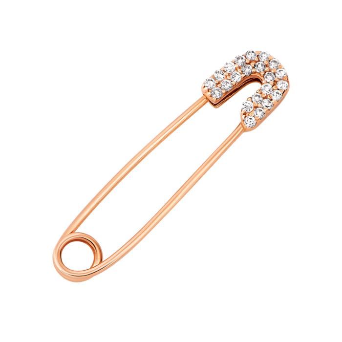 Нова золота шпилька з фіанітами