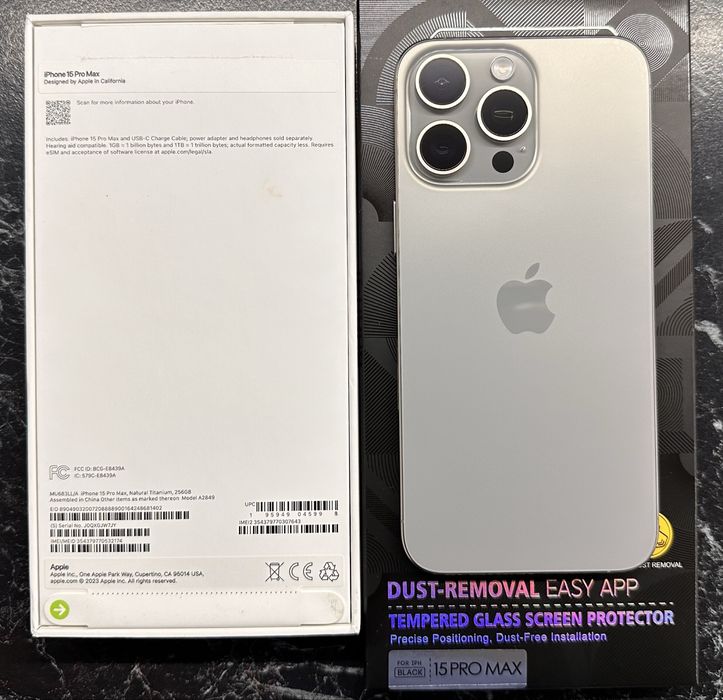 755$ iPhone 15 pro Max 256gb eSim 100% батарея