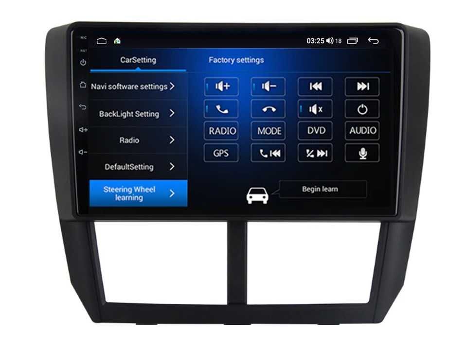 Radio samochodowe Android Subaru Forester (9") 2008.-2012