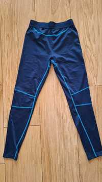 Spodnie techniczne narciarskie, ocieplane, getry chłopięce rozmiar 152