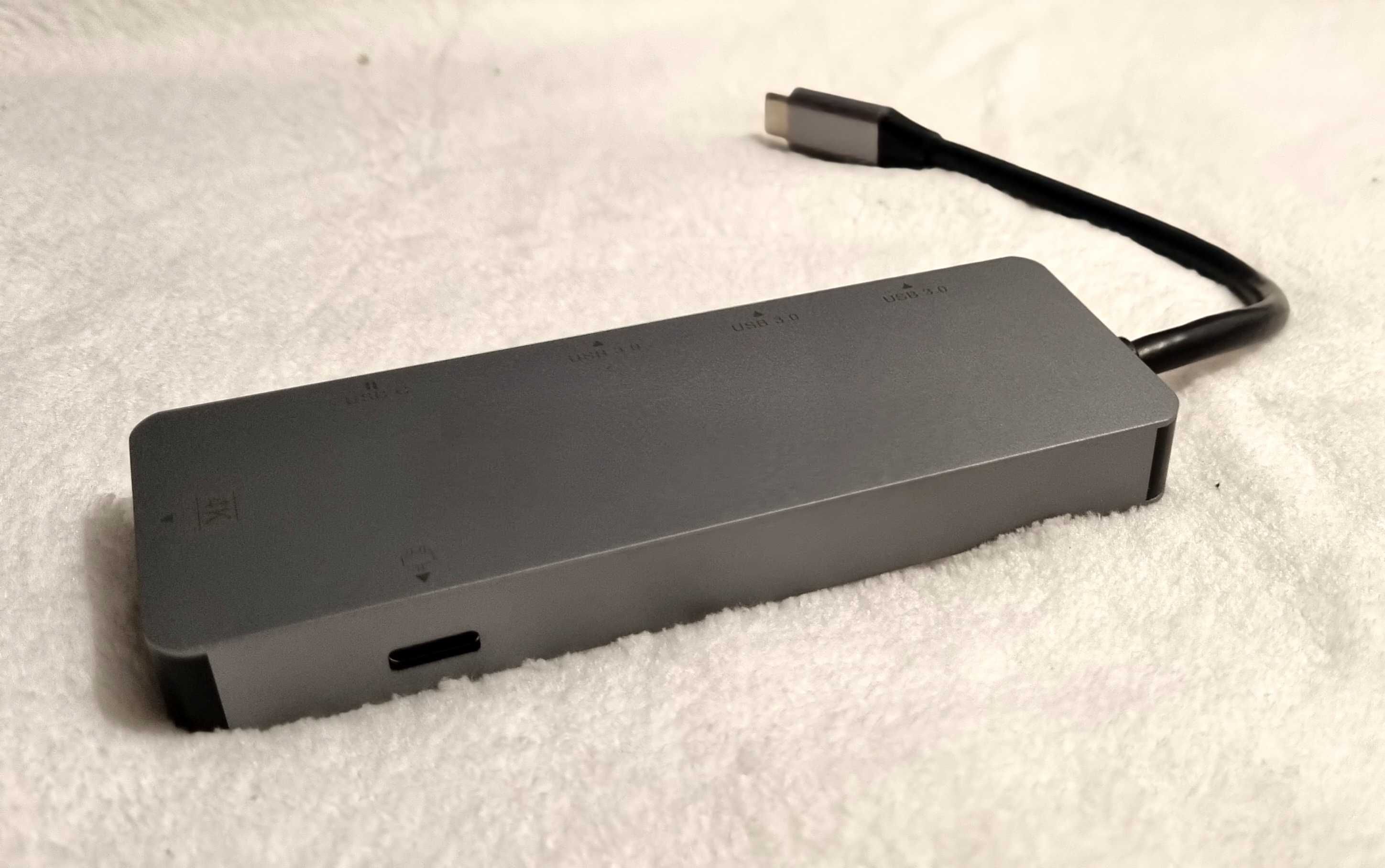 HUB USBC 6 portów HDMI 4K Plug and Play USB-C 3xUSB-A