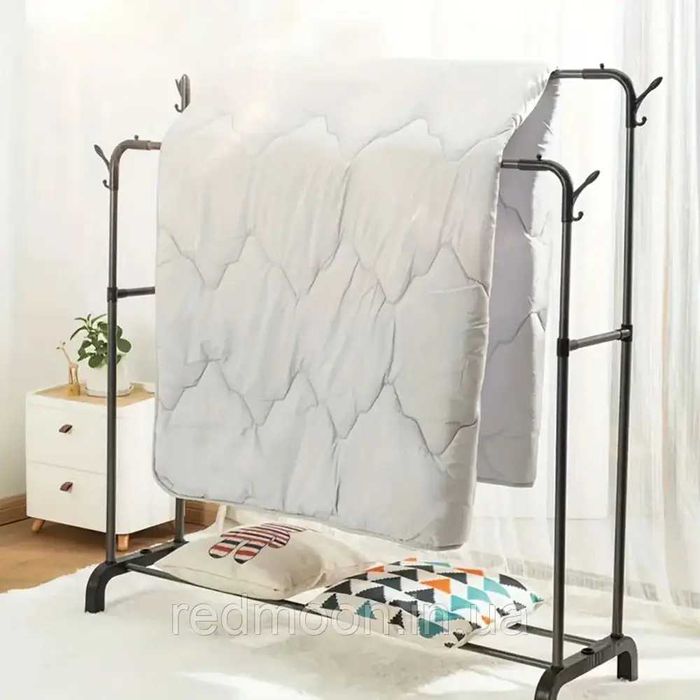 Стійка вішалка подвійна для одягу та взуття