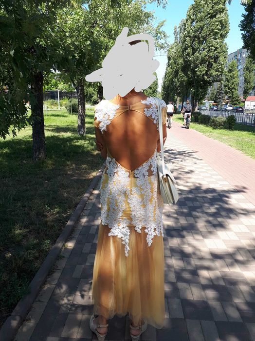 Платье женское летнее нарядное, торжественное, выпускное - размер S