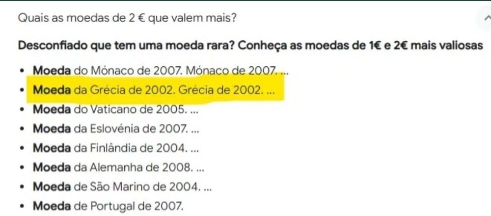 Moeda rara Grécia 2€ vendo