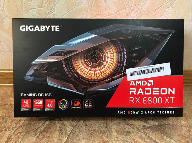 Новая видеокарта "Gigabyte" Radeon RX 6800 XT OC