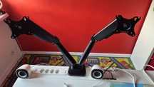 Silver Monkey UM-800 uchwyt na dwa monitory
