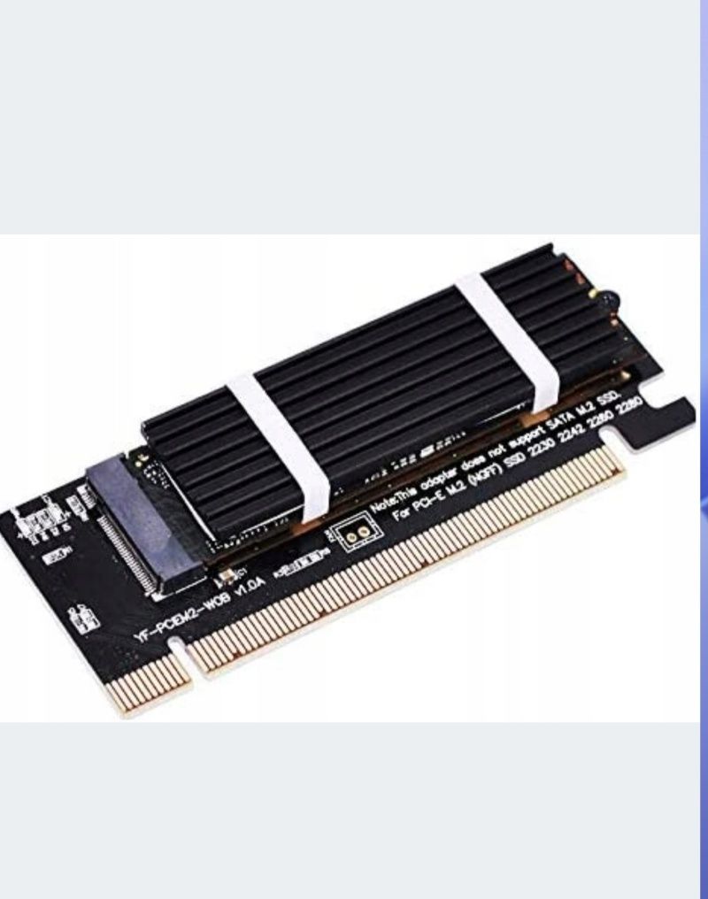 EZDIY-FAB NVME PCIE adapter z radiatorem