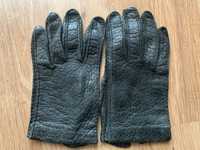 Rękawice skórzane czarne