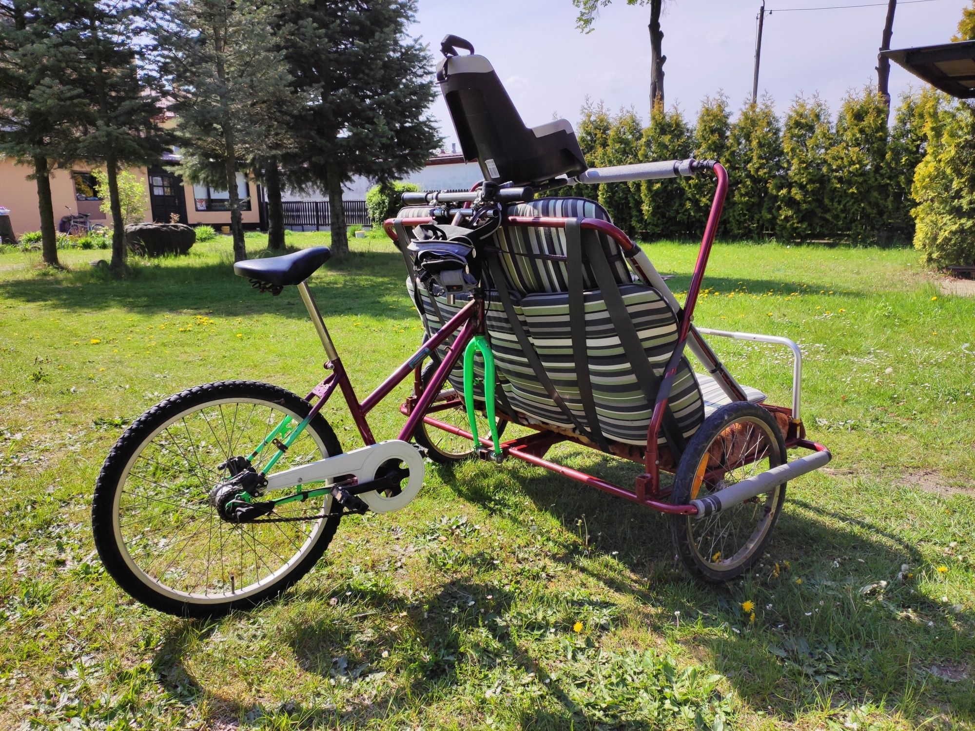 Riksza rowerowa dla dzieci i dorosłych