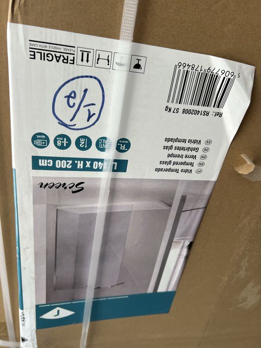 Vidro Fixo 160x2 Altura com Vidro 8mm