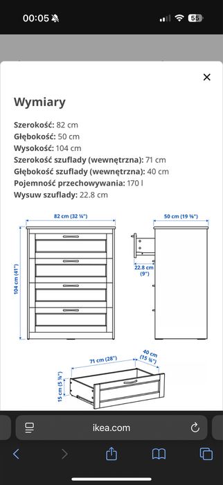 Komoda ikea songesand