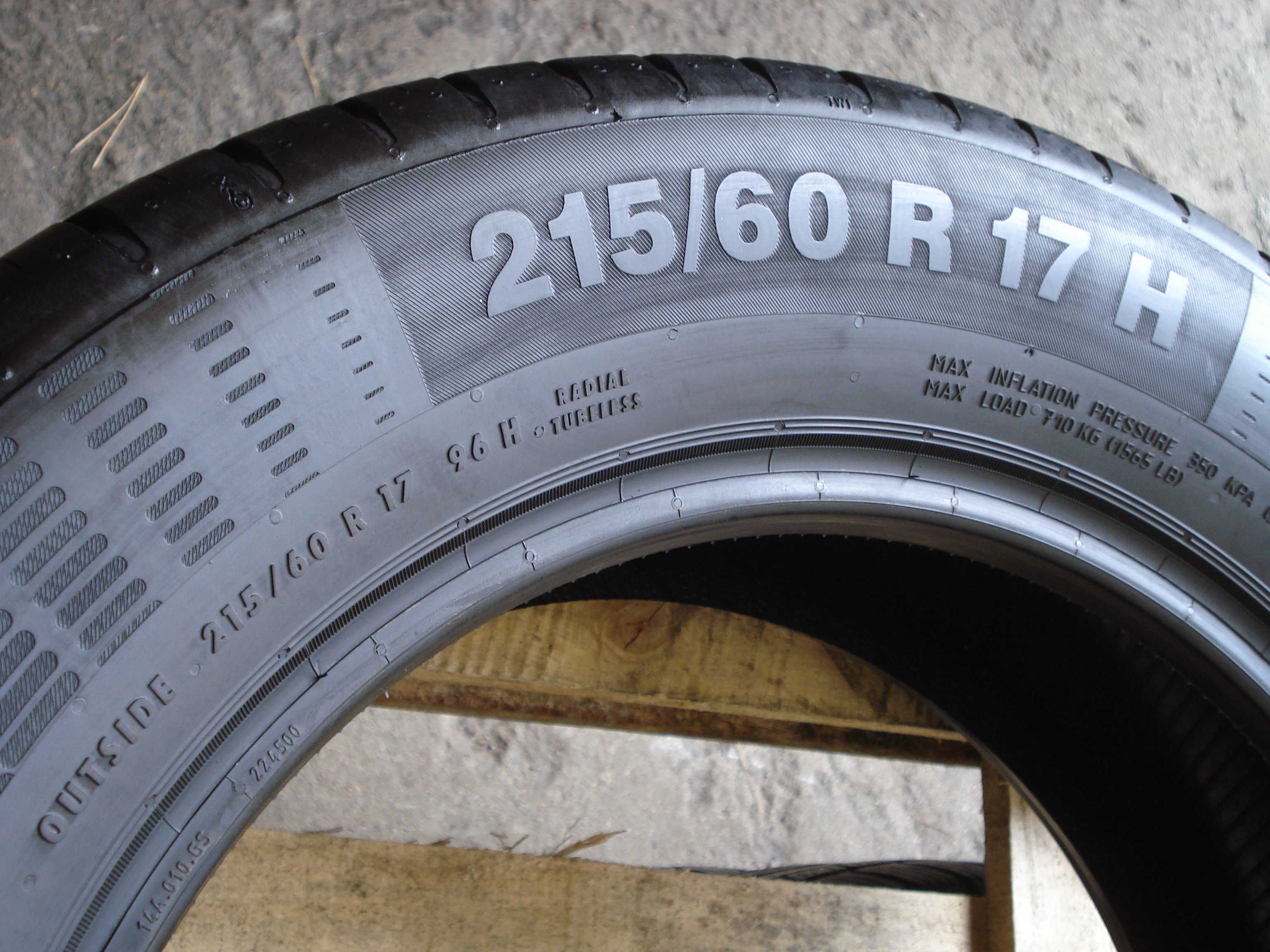 Continental Eco Contact 5  215/60 r 17  4 - sztyki letnie